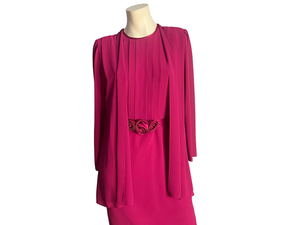 Vintage 80's Ursula pink dress 8