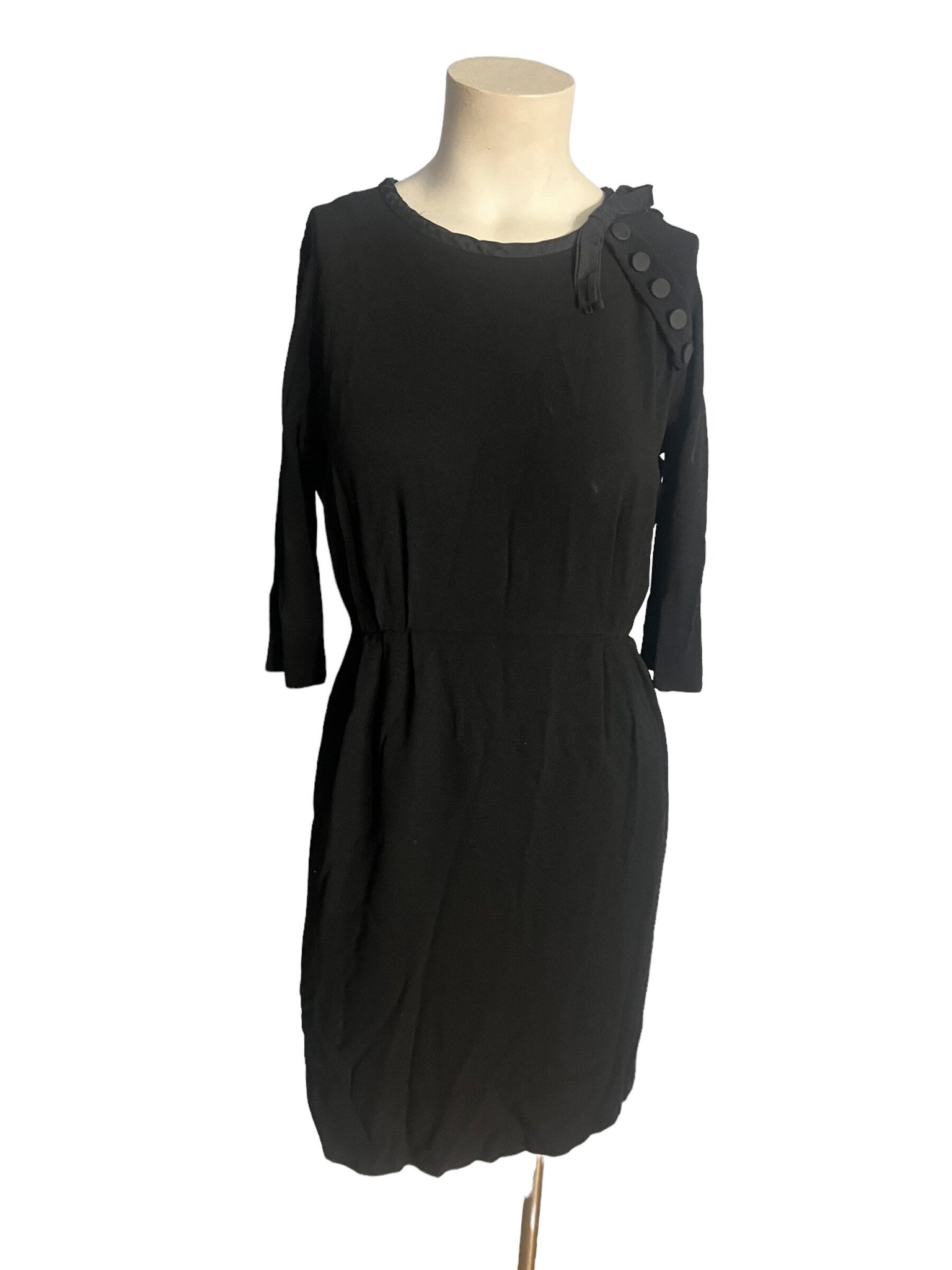 Vintage 50's black dress M