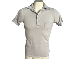 Vintage 80's polo shirt gray S