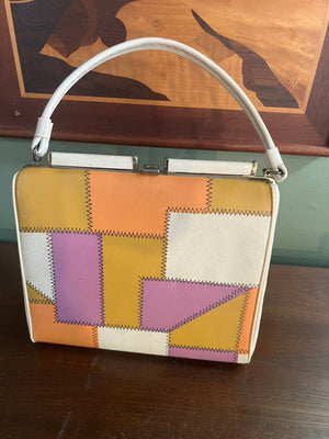 Vintage 60's 70's patchwork purse