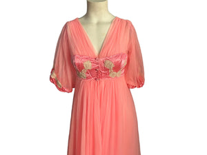 Vintage 1960's peignoir set nightgown Jenelle S