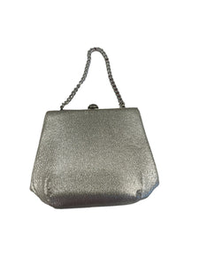 Vintage 60's silver purse handbag