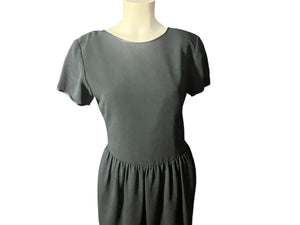 Vintage 80's black Liz Claiborne dress 6 petite