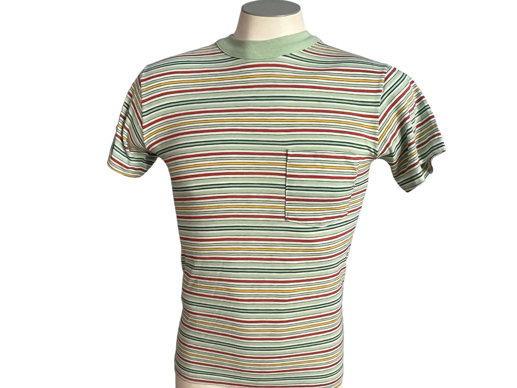 Vintage 70's Kings Road men's t-shirt striped S