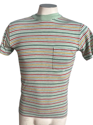 Vintage 70's Kings Road men's t-shirt striped S