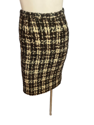 Vintage 60's plaid wool suit dress S XS