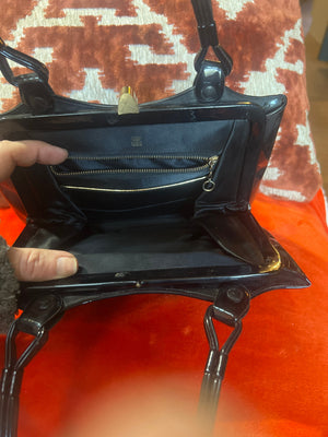 Vintage 60's black patent purse Lewis