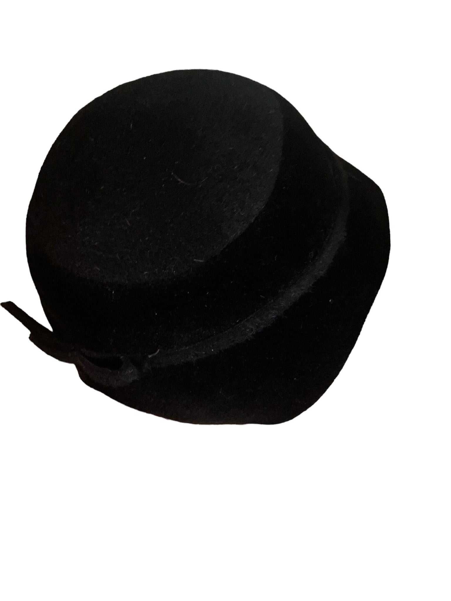 Vintage black 50's hat Christine sz 22