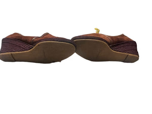 Vintage 70's brown platform shoes 8 N Jaques Cohen