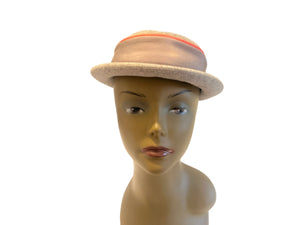 Vintage gray 60's hat