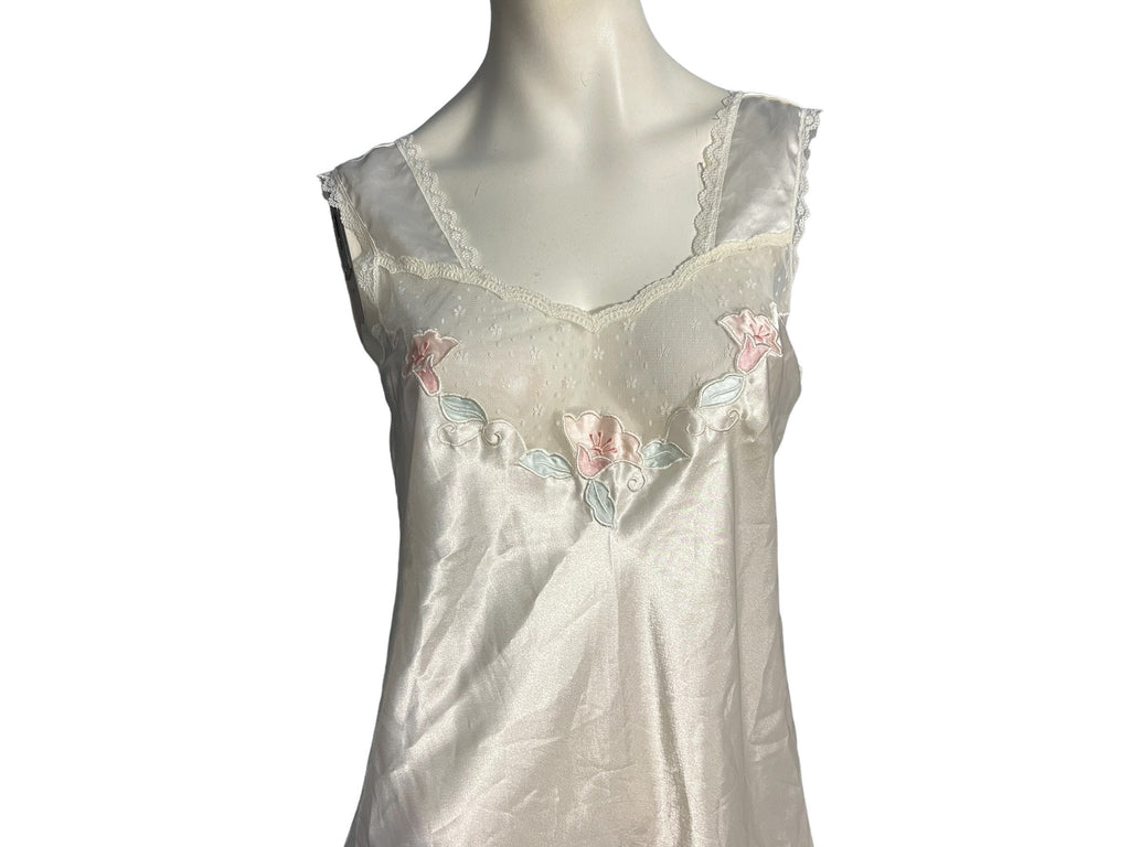 Vintage Barbizon white nightgown S