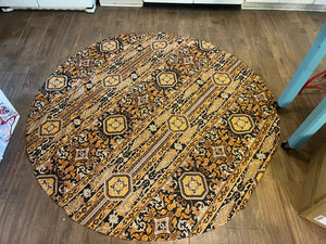 Vintage round bohemian tablecloth