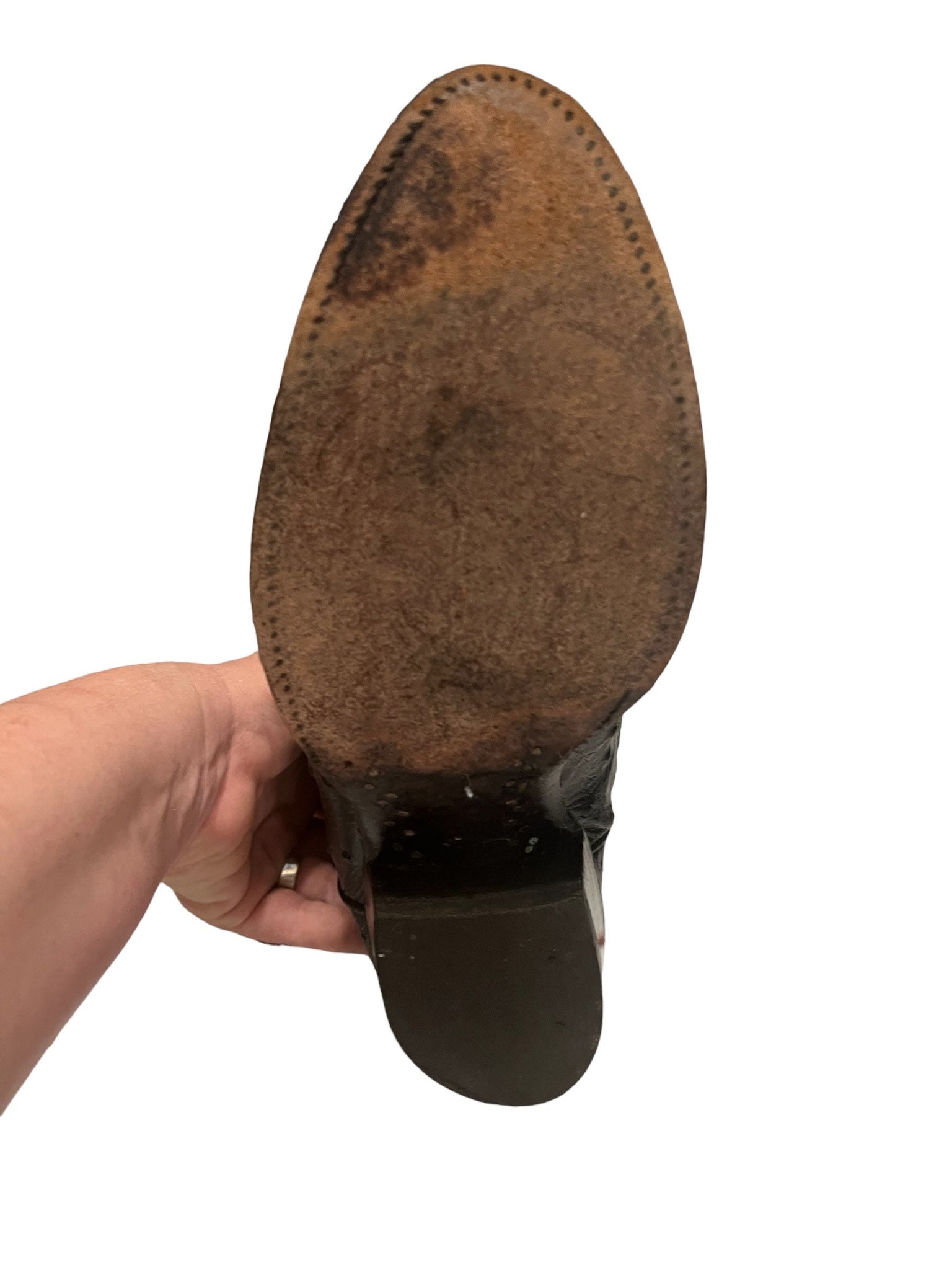 Vintage black Justin cowboy boots 8.5 D