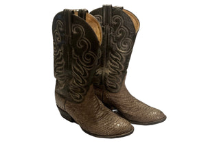 Vintage Tony Lama gray cowboy boots 8.5 D
