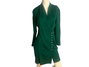 Vintage 80's green All That Jazz dress 9/10 M