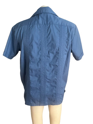 Vintage blue Guayabera shirt L