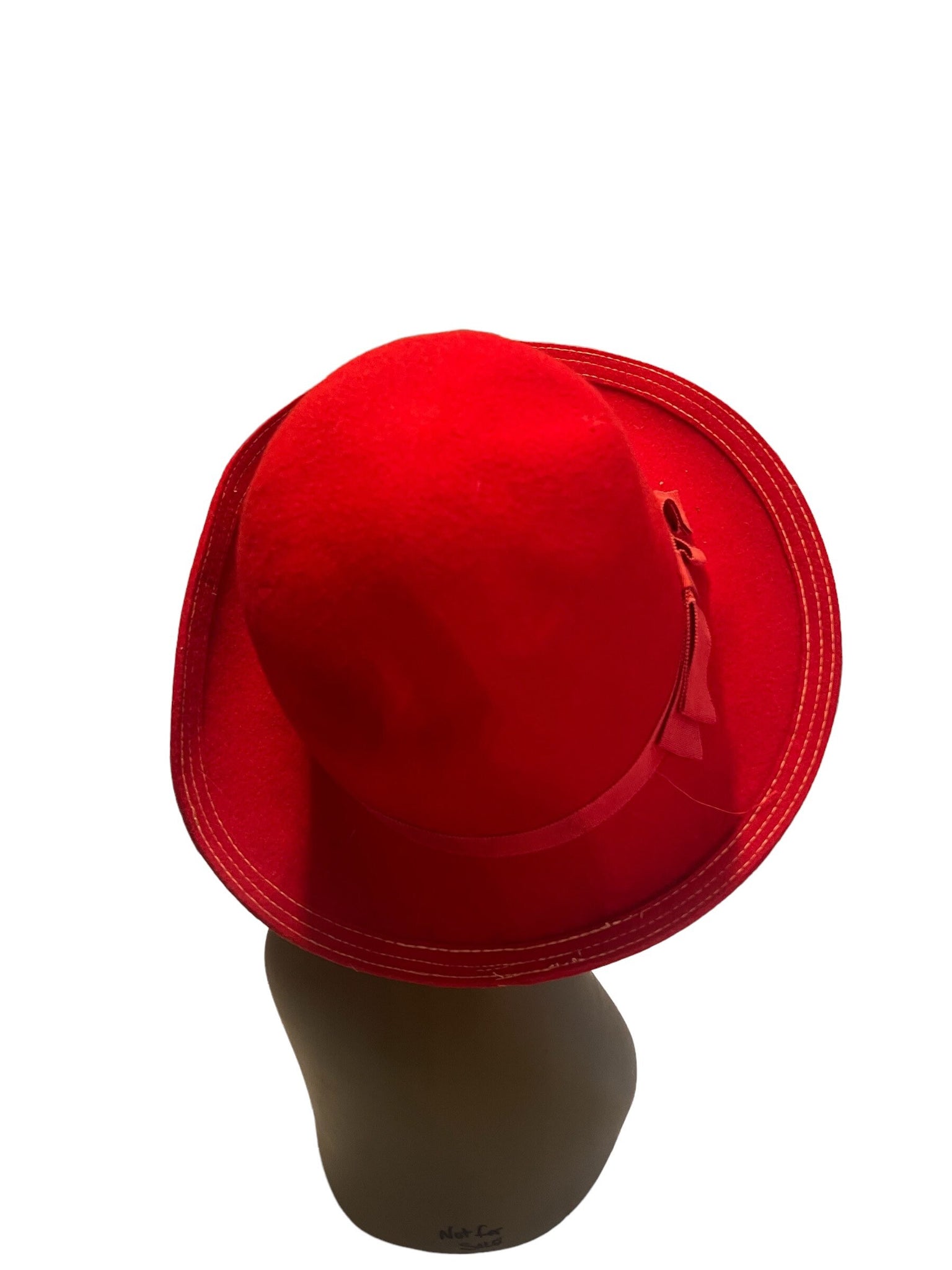 Vintage red wool hat