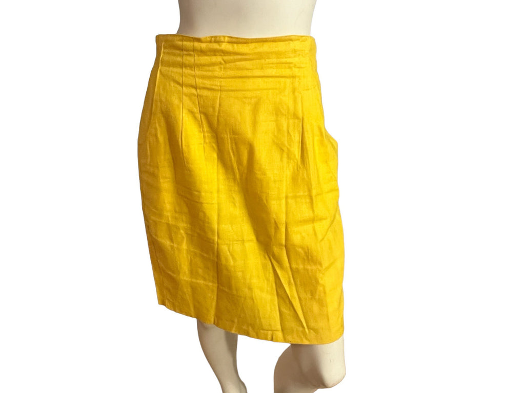 Vintage 80's yellow skirt Nok Nok 11/12