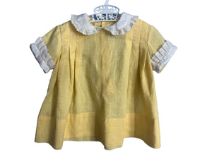 Vintage yellow baby dress Anceck L