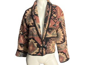 Vintage 80's woven jacket M Flashback
