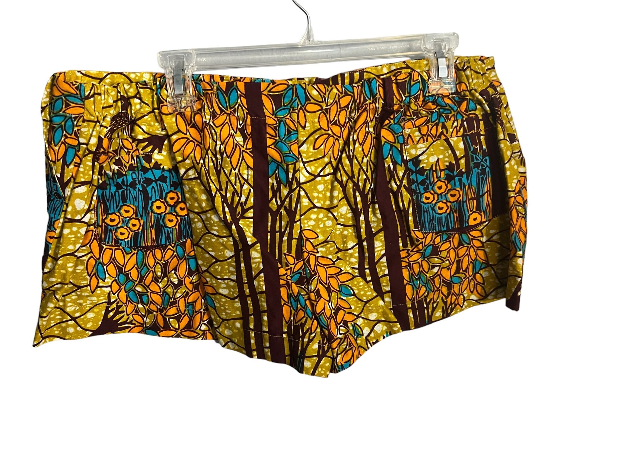 Vintage African print swim shorts L XL