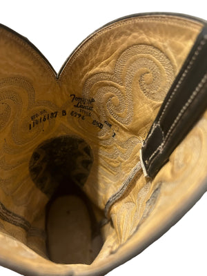 Vintage Tony Lama gray cowboy boots 8.5 D