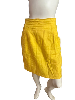 Vintage 80's yellow skirt Nok Nok 11/12