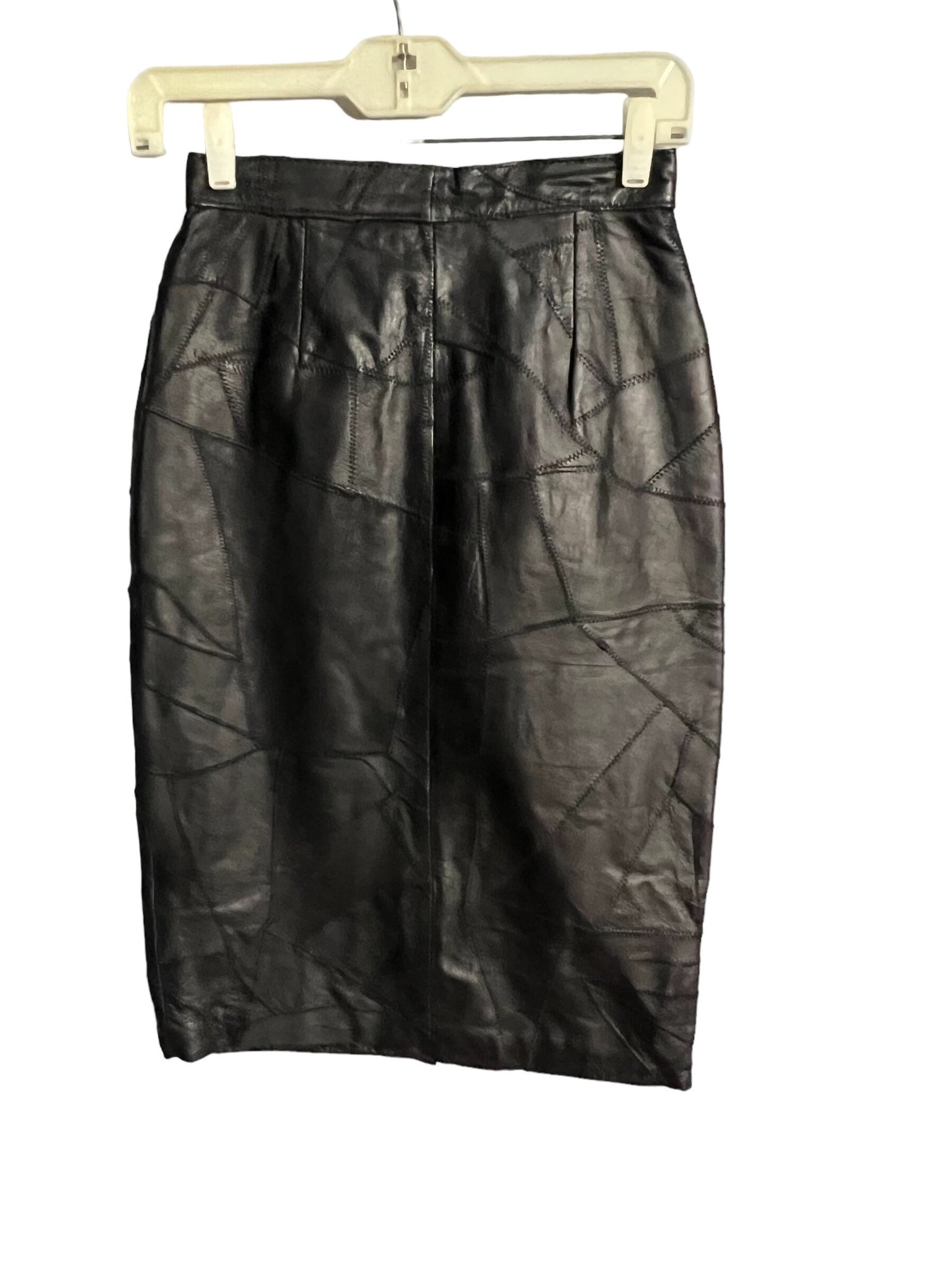 Vintage 80's black patchwork skirt 5/6 Alamos