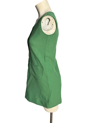 Vintage green girl Scout dress sz 14