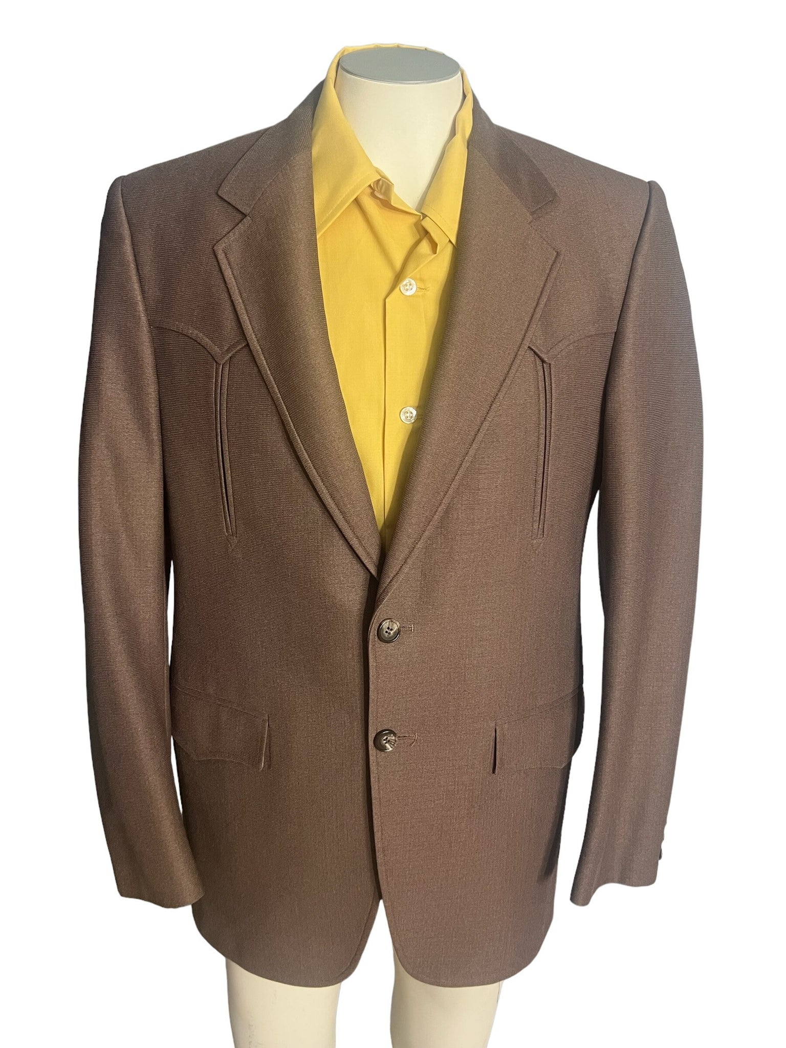 Vintage 70's western suit brown 42
