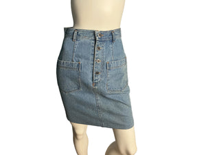 Vintage 80's high waist jean skirt 7/8 Starwear Jeanswear