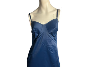 Vintage blue slip lingerie 38 Vanity Fair