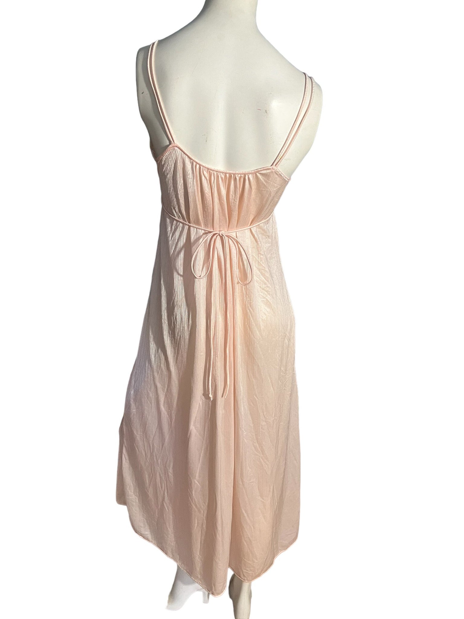 Vintage 70's long pink Val Mode nightgown petite