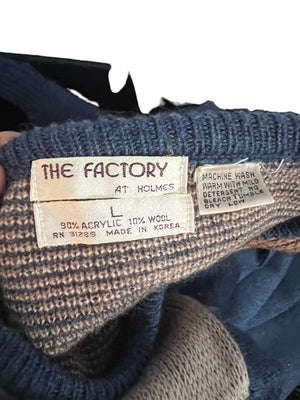 Vintage 80's sweater The Factory L