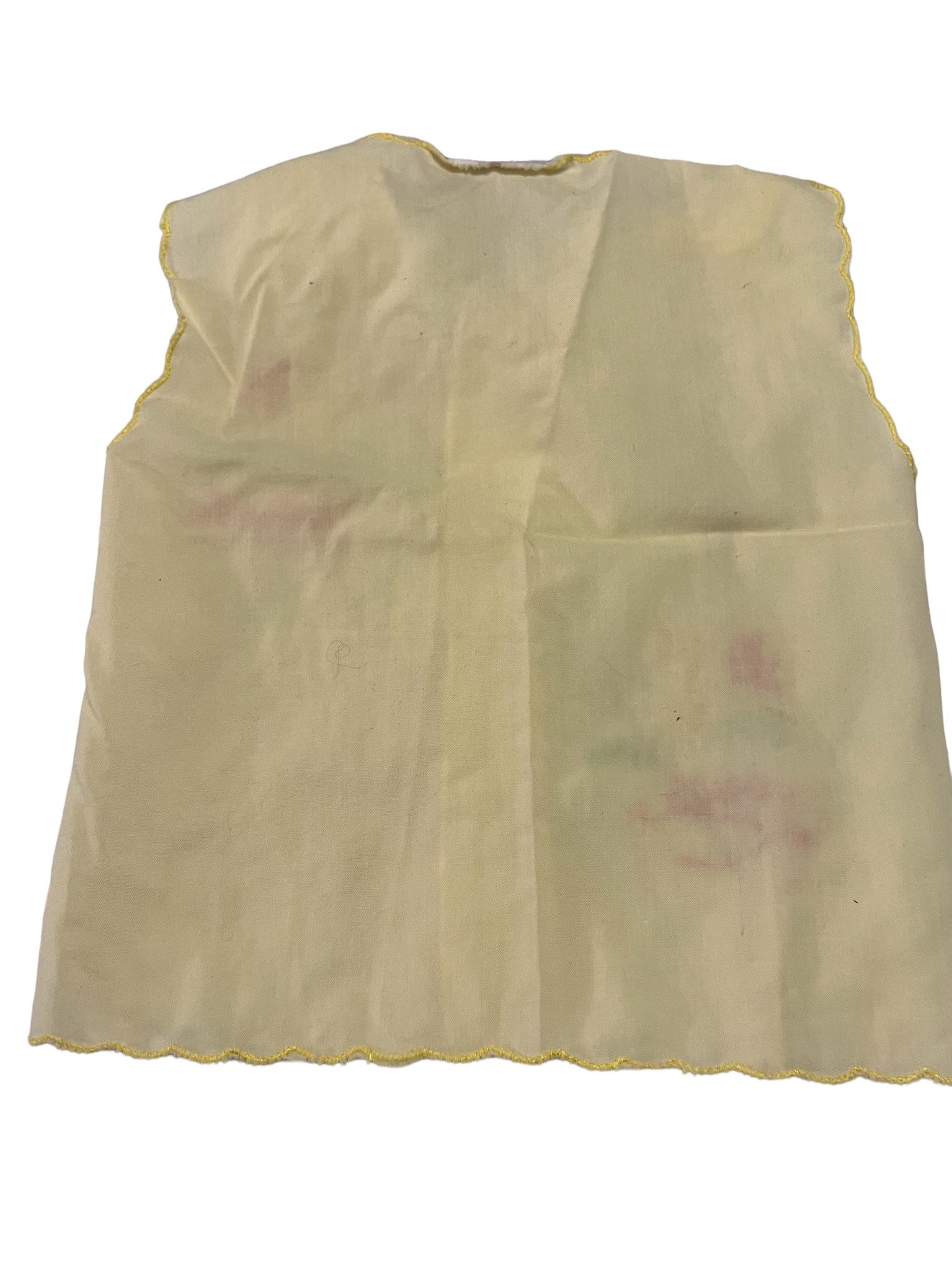 Vintage yellow Mon Petit diaper shirt 0-6 month