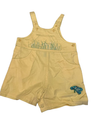 Vintage yellow overalls 6-9 month