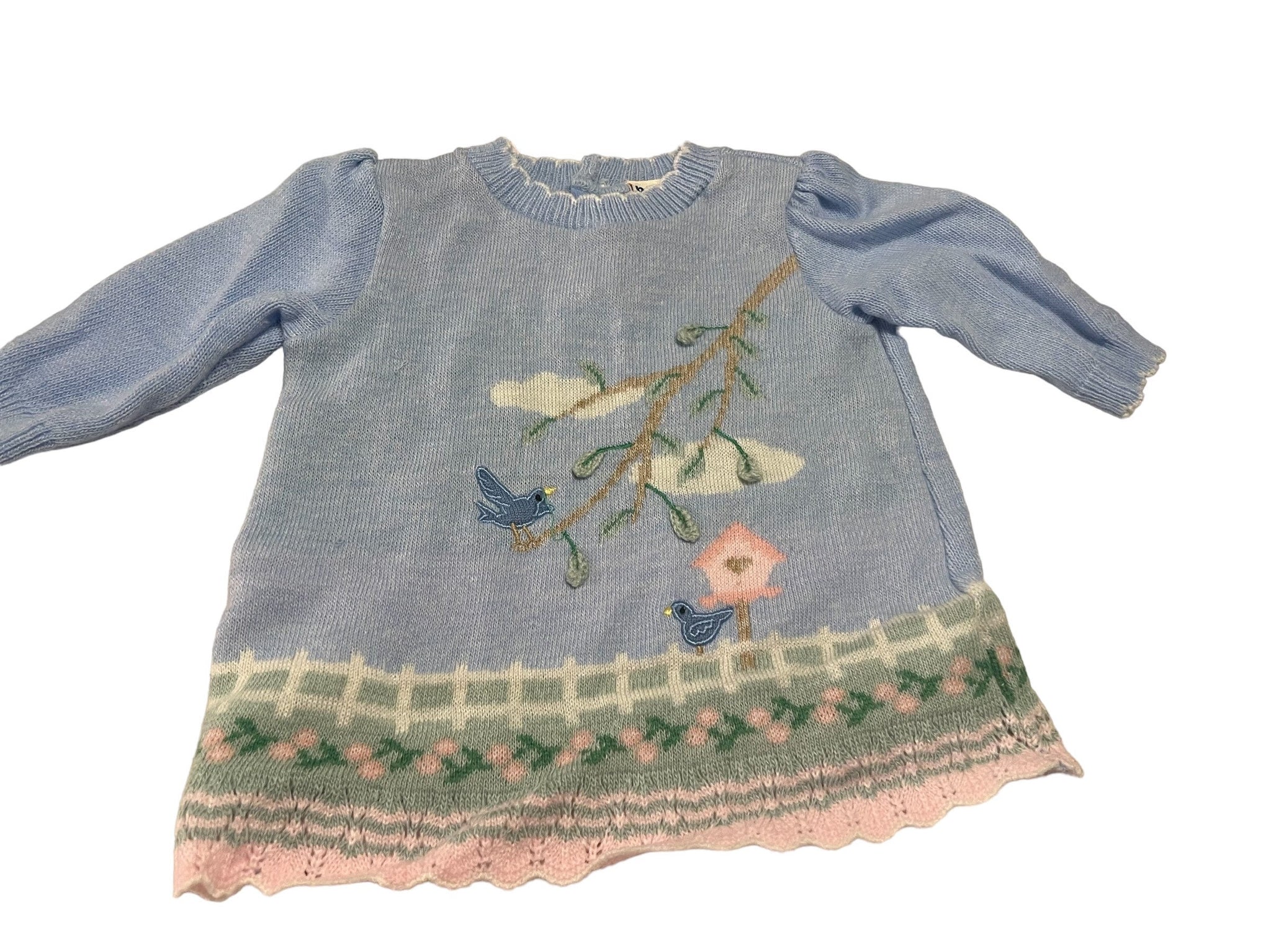 Vintage 80's baby sweater set b.t. kids 6-9 month