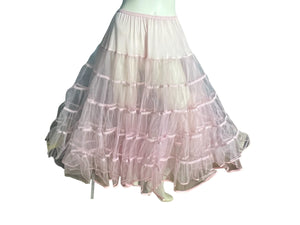 Vintage pink crinoline petticoat M