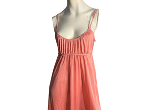Vintage 70's pink long nightgown M Sears