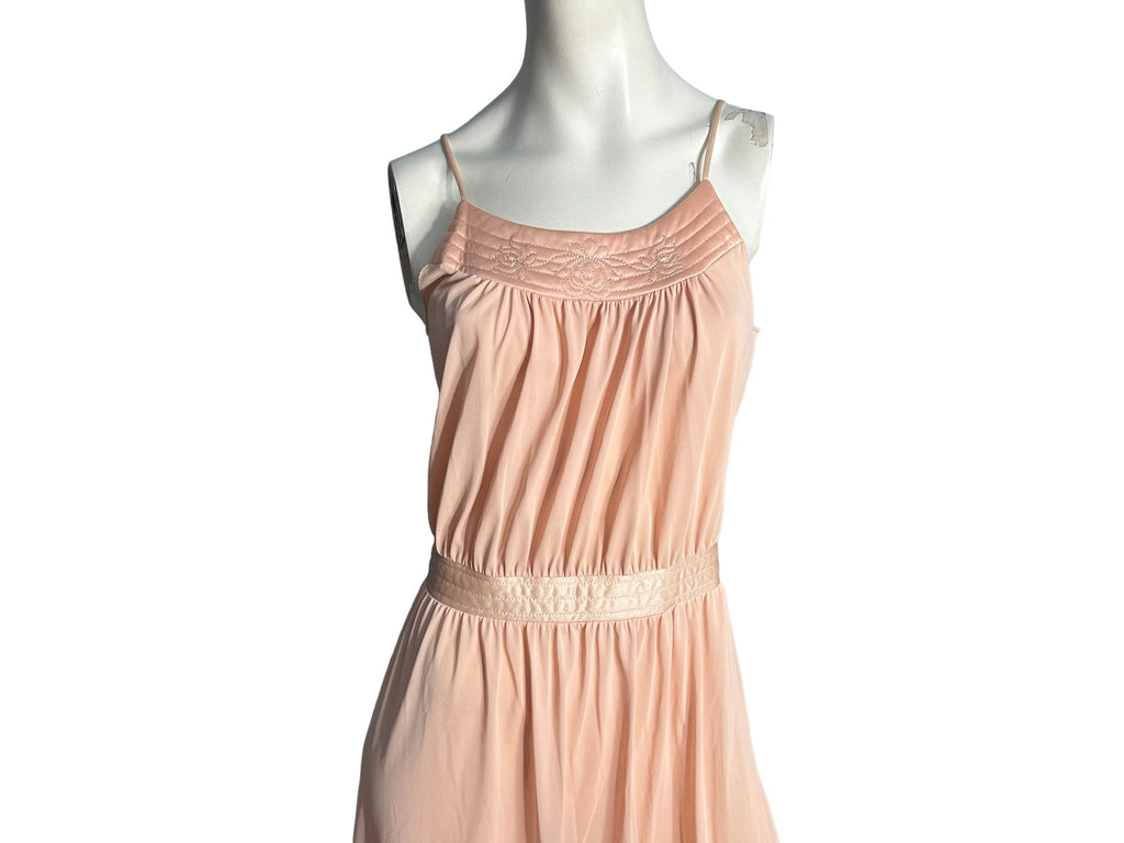 Vintage 70's peach nightgown L Gossard Artemis