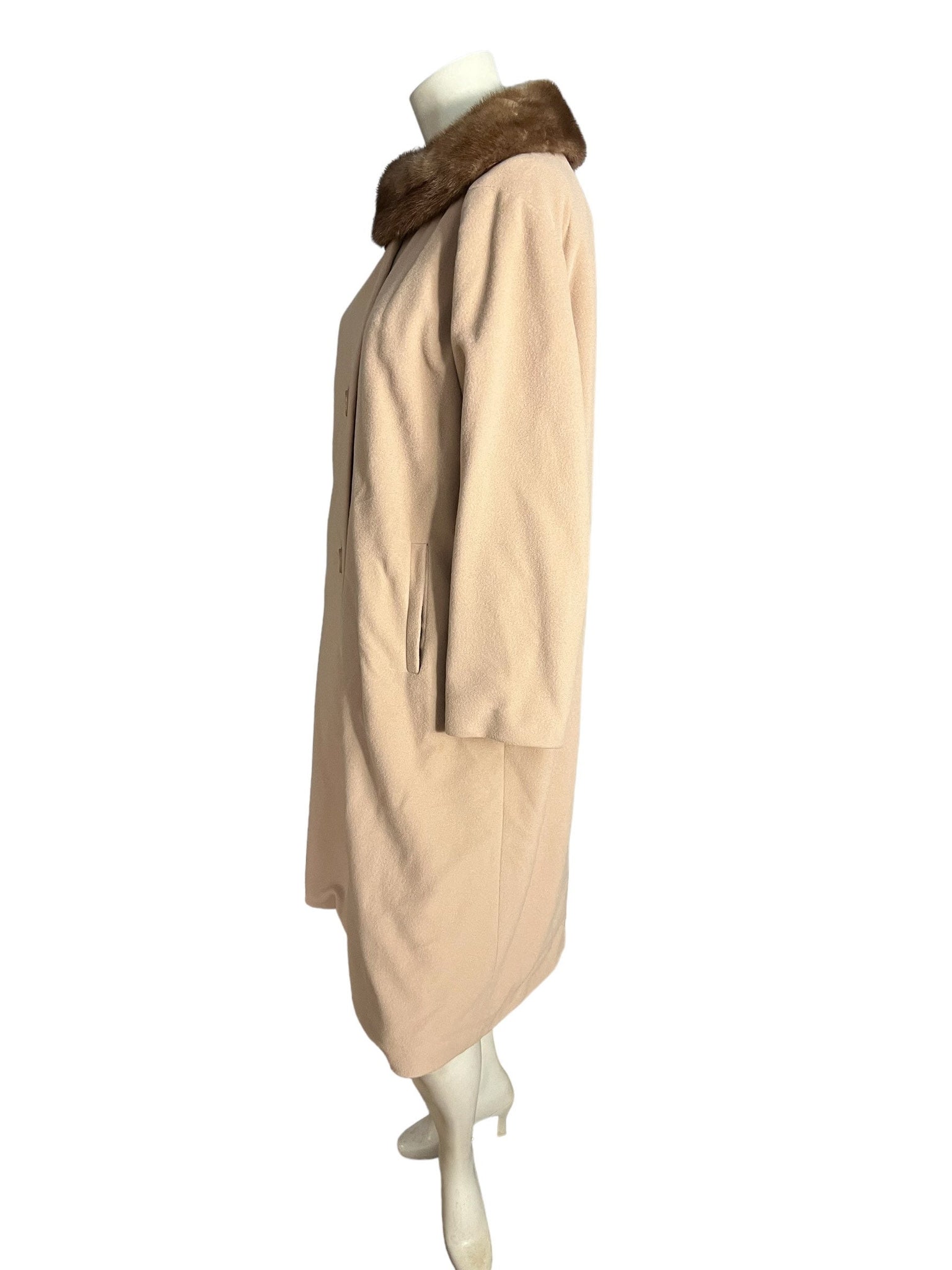 Vintage 50's women's coat tan Kashmiracle 40