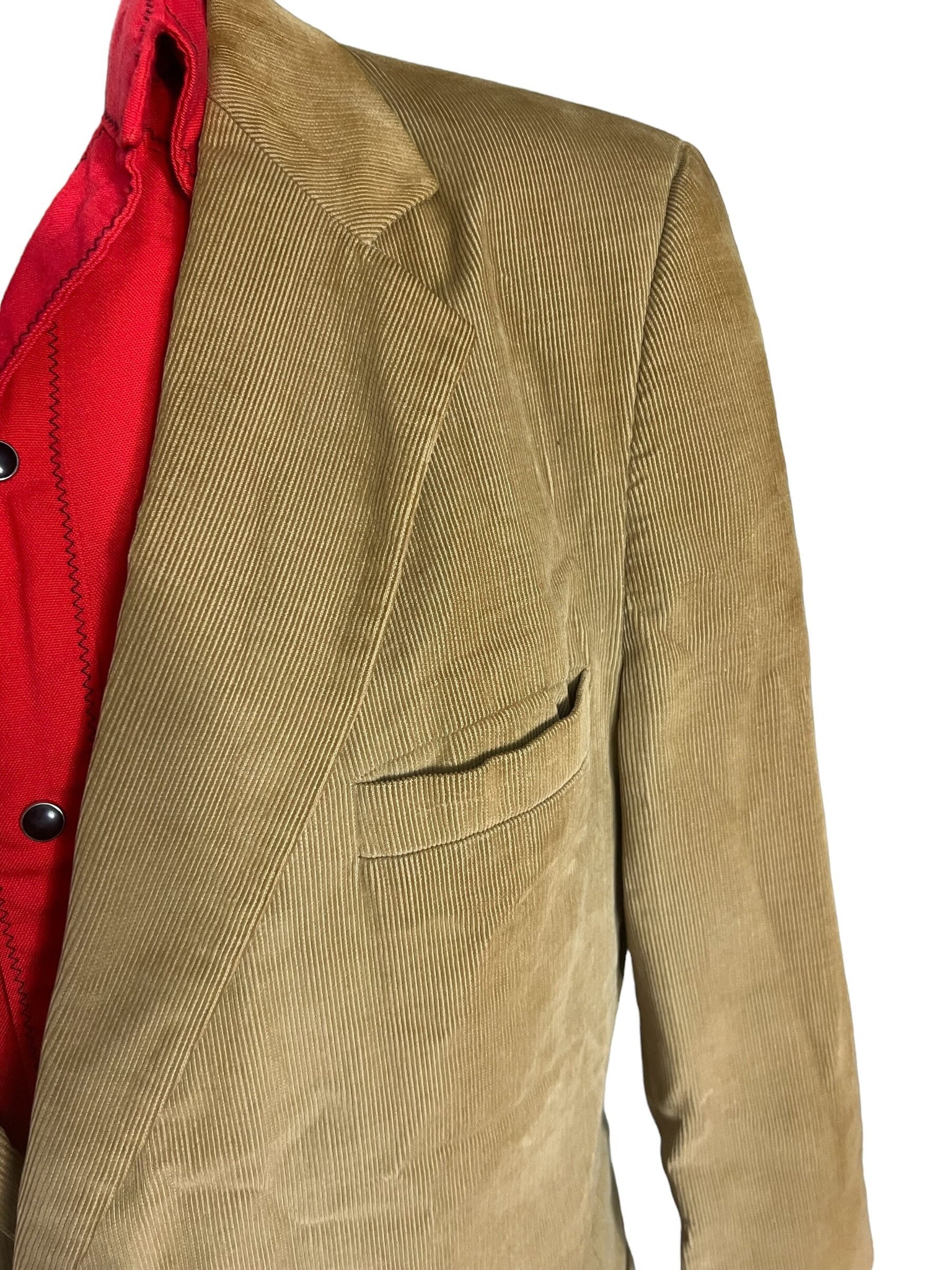 Vintage brown corduroy suit jacket 44 Mark Hall