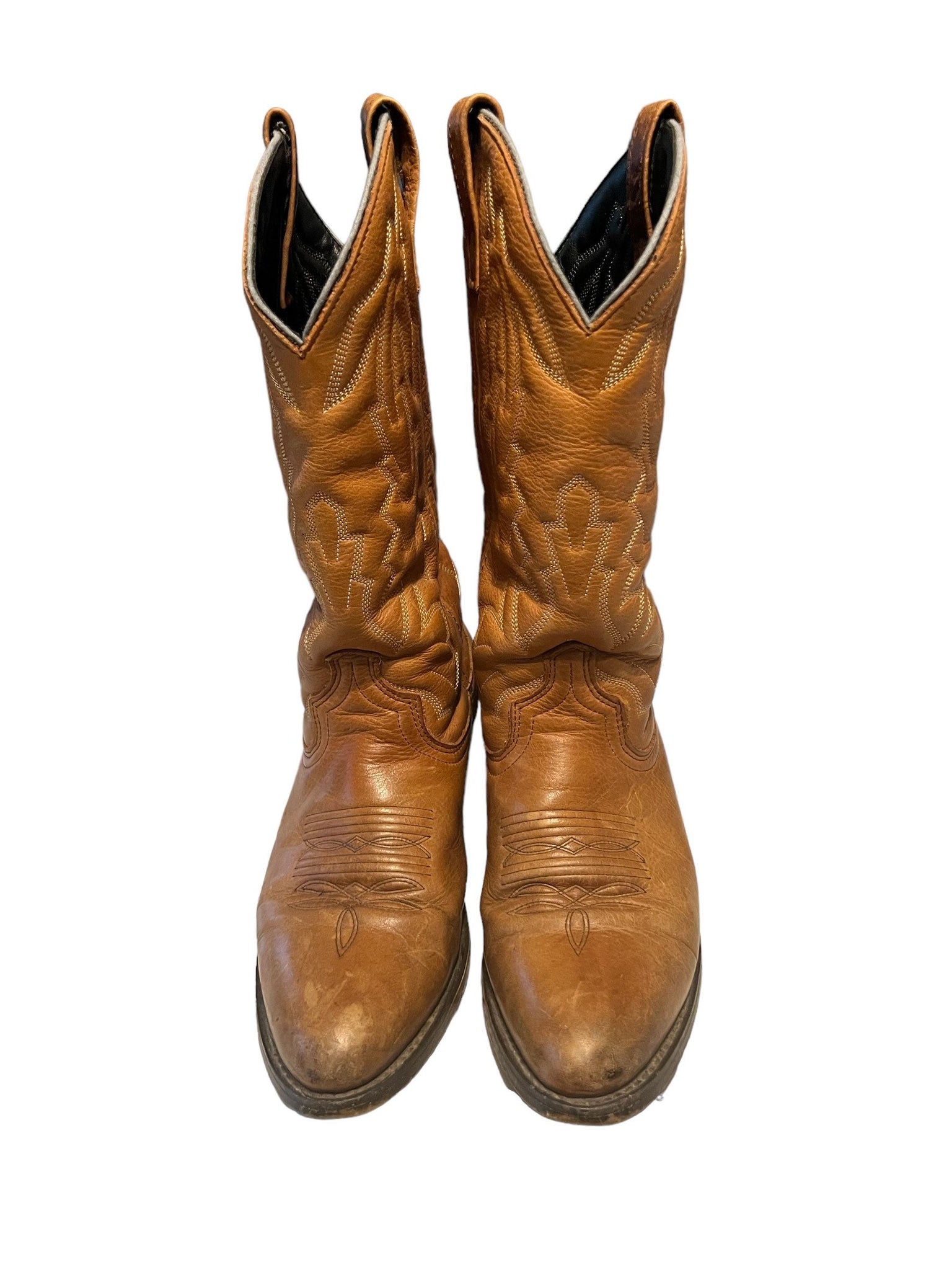 Vintage women's  Lucchese 2000 brown cowboy boots 7 B