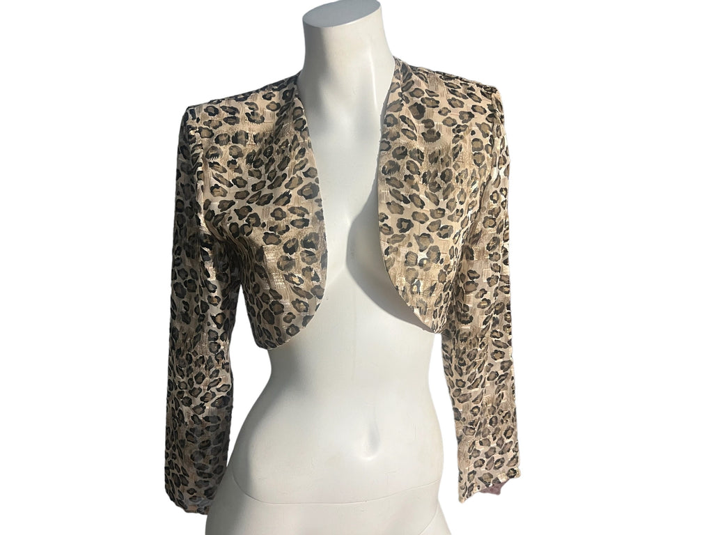 Vintage 80's short leopard jacket 4 Hampton Nites