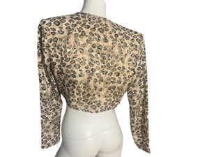 Vintage 80's short leopard jacket 4 Hampton Nites