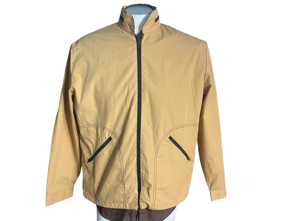 Vintage Nortex mustard yellow windbreaker jacket M