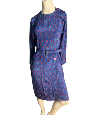 Vintage 80's blue dress 8 Samantha Stevens