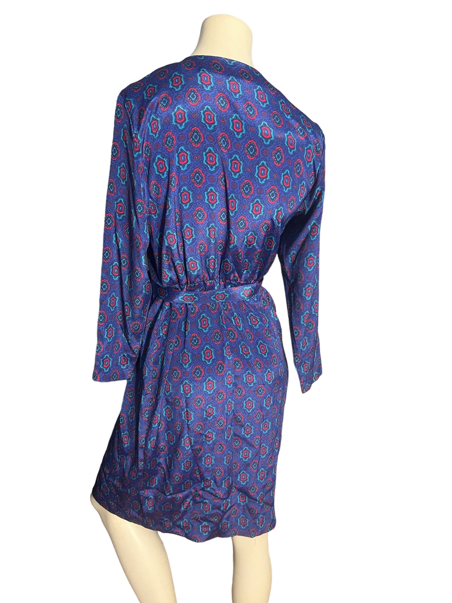 Vintage 80's blue dress 8 Samantha Stevens
