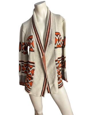 Vintage 70’s sweater brown & orange M L