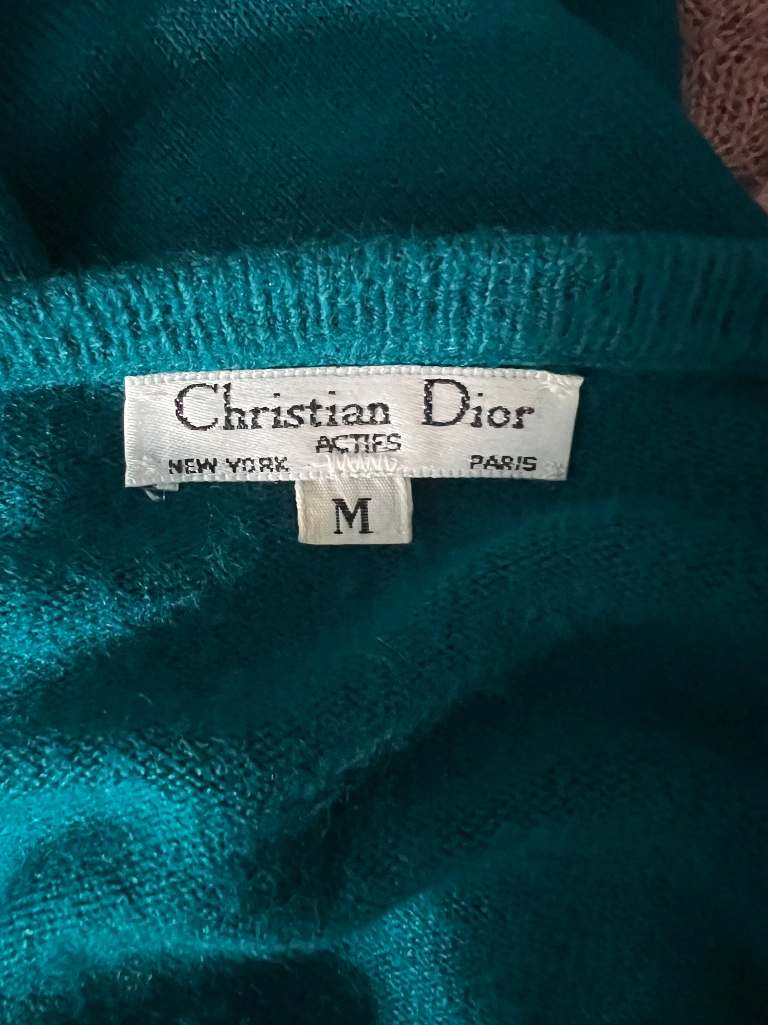 Vintage Dior V neck sweater M